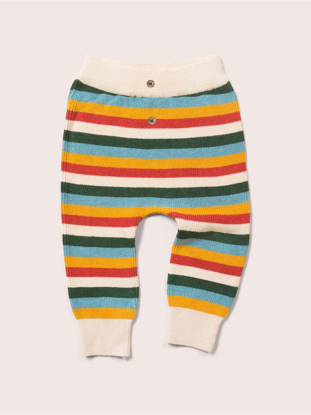 Little Green Radicals Cotton Stripe Knit Joggers 12-24 months